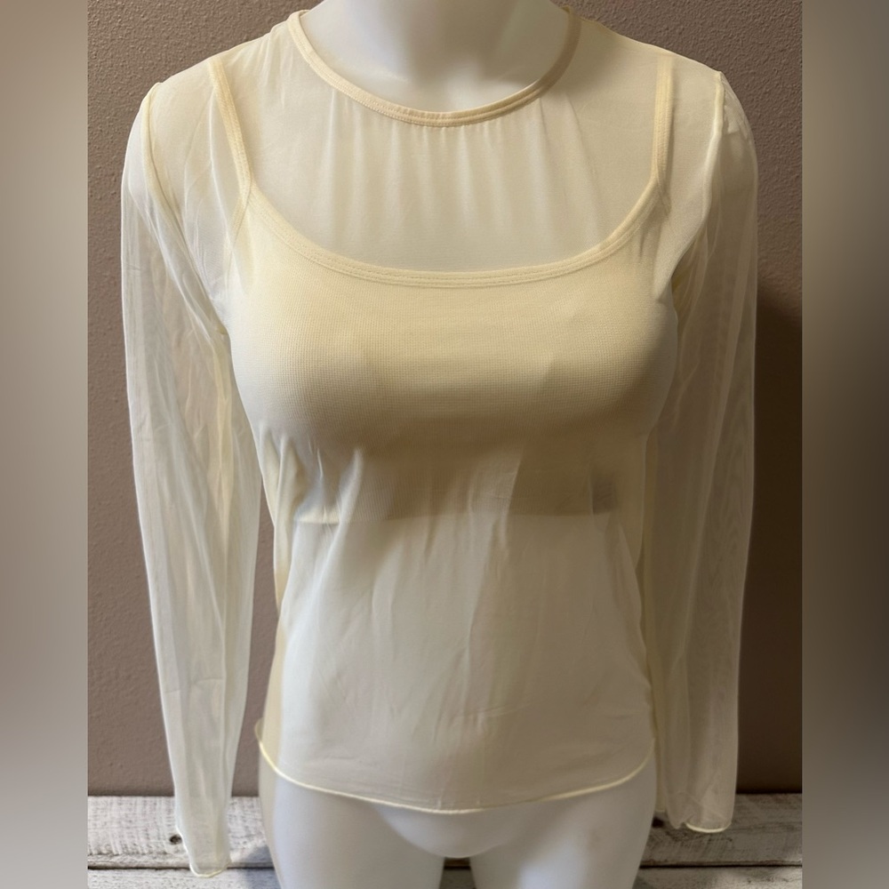 OQQ Sports Bra & Mesh Top set - NWOT